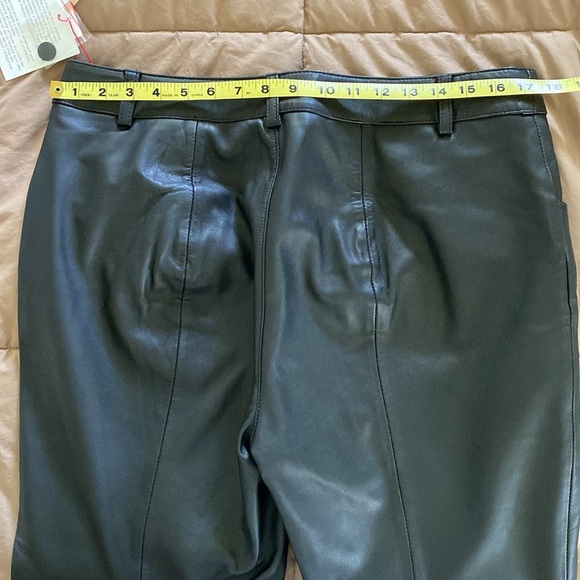 ANNE KLEIN LEATHER PANTS SZ 12 BLACK NWT - Picture 11 of 11